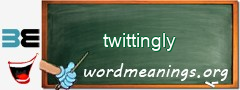 WordMeaning blackboard for twittingly